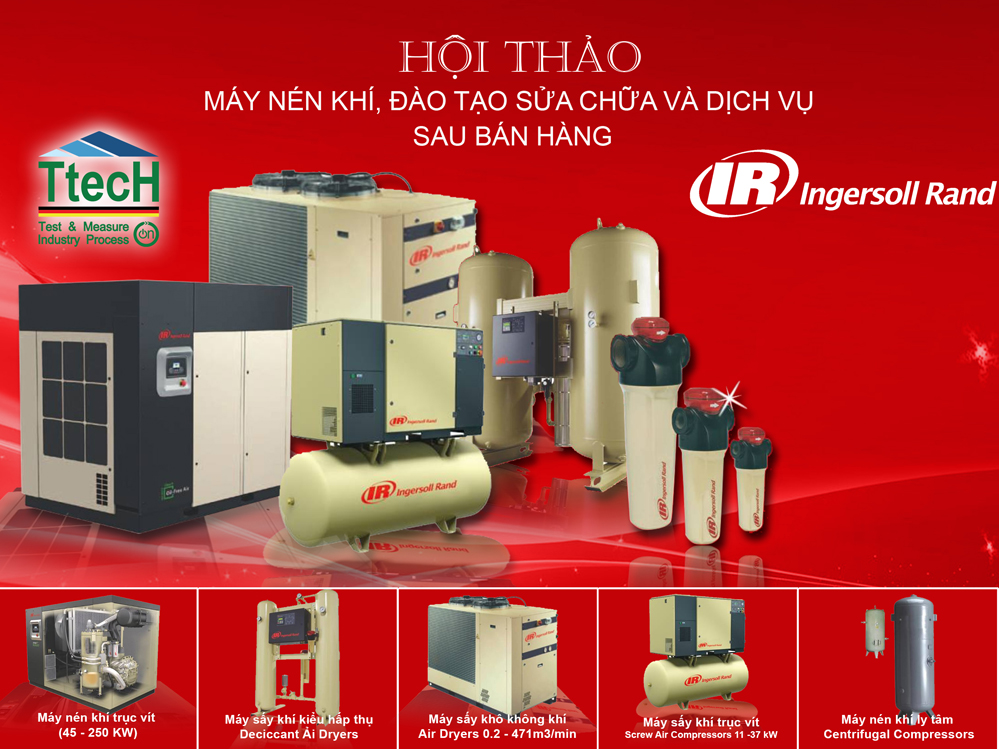 Hội thảo: Máy nén khí, hướng dẫn vận hành, sửa chữa, bảo dưỡng và phụ tùng thay thế